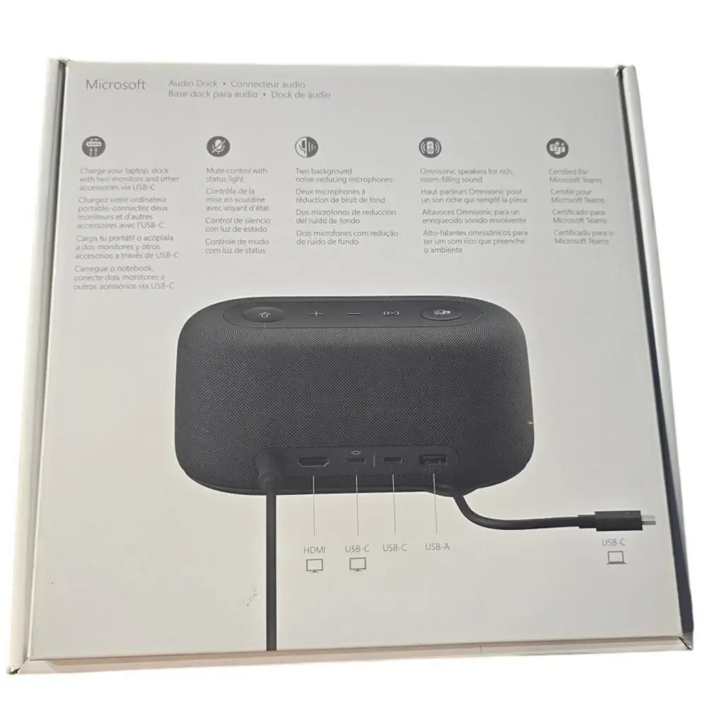 Microsoft Audio Dock USB C Speaker Dock Like New